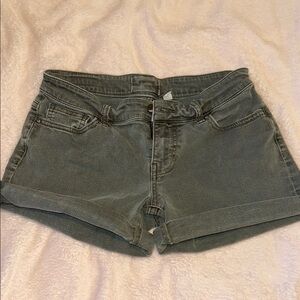 BKE Gray Jean Shorts Folded Cuffs Casual